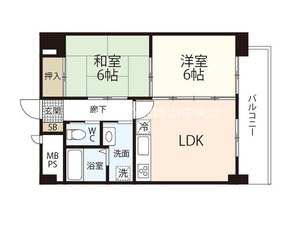 アンブシュール京橋の物件間取画像